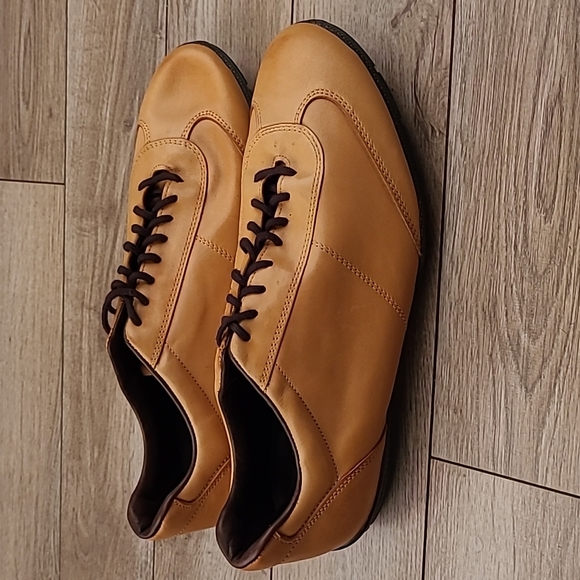 ALLEN EDMONDS Mitchell Cognac Tan Leather Sz 10 D‎ Mens Comfort Casual Shoes - Picture 4 of 9